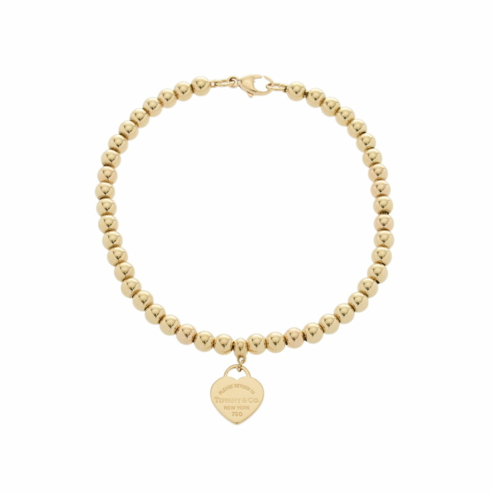 TIFFANY Return to Tiffany Heart Beads Yellow Gold Bracelet
